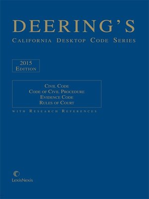 cover image of Deering's California Desktop Code Series